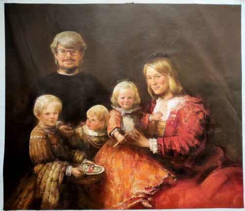 Hand-painted Rembrandt 'Family Group' (1666–1668) – A Warm and Elegant Family Portrait photo review