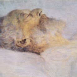 Gustav Klimt 'Old Man on His Deathbed' – Powerful Art Nouveau Oil Painting Depicting Final Moments