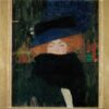 Gustav Klimt 'Lady with Hat and Feather Boa' 1909 – Elegant Art Nouveau Oil Painting of a Stylish Woman