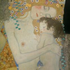 Gustav Klimt 'The Three Ages of Woman' 1905 – Stunning Art Nouveau Oil Painting Exploring the Stages of Life
