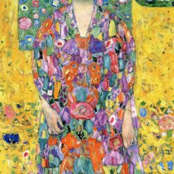 Buy Gustav Klimt 'Eugenia Primavesi' – Iconic Art Nouveau Oil Painting of Woman's Poise and Beauty