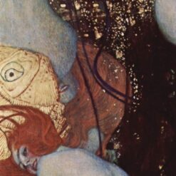 Gustav Klimt 'Goldfish' 1901 Oil Painting – Iconic Art Nouveau Depiction of Fish and Flowing Water