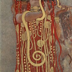 Gustav Klimt 'Hygieia' Oil Painting – Elegant 19th Century Art Nouveau Allegory on Canvas for Sale