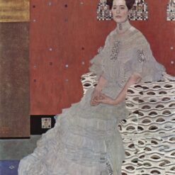 Gustav Klimt 'Portrait of Fritza Riedler' 1906 – Elegant Art Nouveau Oil Painting of a Woman in Refined Detail