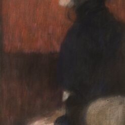 Gustav Klimt 'Portrait of a Lady' 1887-1907 – Timeless Art Nouveau Pastel Portrait Celebrating Elegance