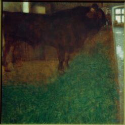 Buy Gustav Klimt 'The Black Bull (The Bull Martin)' Oil Painting – Elegant Art Nouveau Animal Painting on Canvas