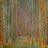 Gustav Klimt 'Fir Forest I' Oil Painting Reproduction – Iconic Art Nouveau Forest Artwork on Canvas