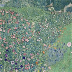 Buy Gustav Klimt 'Italian Horticultural Landscape' Oil Painting – Elegant Art Nouveau Italian Nature Scene on Canvas