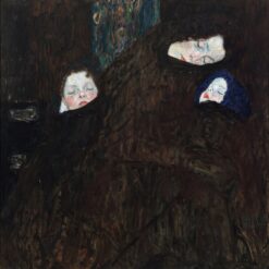 Gustav Klimt 'Mother with Two Children, Family' 1908-1910 Oil Painting – Art Nouveau Family Portrait on Canvas