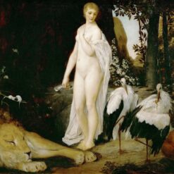 Buy Gustav Klimt 'The Fable' 1883 Oil Painting – Beautiful Art Nouveau Allegorical Masterpiece with Symbolic Meaning