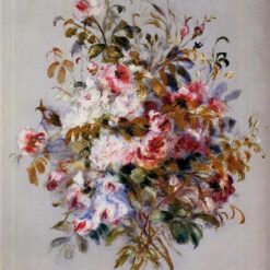 Hand-Painted Reproduction of Pierre-Auguste Renoir’s "A Bouquet of Roses" 1879 | Custom Canvas Art from Dafen Village