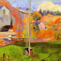 Paul Gauguin "A Breton Landscape. David's Mill" 1894 - Fine Art Oil Painting Reproduction