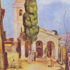 Hand-Painted Reproduction of Pierre-Auguste Renoir’s "A Church at Cagnes" | Custom Canvas Art from Dafen Village