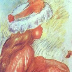 Renoir’s "A Girl" – Custom Reproduction on Canvas | High-Quality Impressionist Artwork from Dafen Village