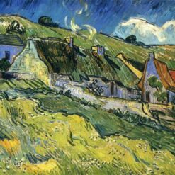 Hand-painted Replica of Vincent van Gogh's 'A Group of Cottages' 1890 - Dafen Village Oil Painting Studio