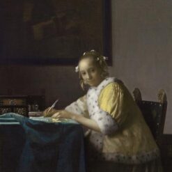 Johannes Vermeer 'A Lady Writing' (c.1665-1666) – A Beautiful Exploration of Writing and Thought