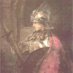 Hand-painted Rembrandt 'A Man in Armour' 1655 – A Masterful Display of Authority