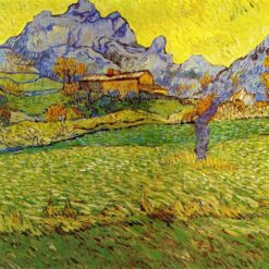 Hand-Painted Van Gogh A Meadow in the Mountains 1889 Landscape Oil Painting – Custom Wall Art from Dafen Village Studio