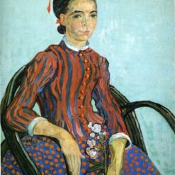 High-Quality La Mousmé by Vincent van Gogh – 1888 Masterpiece Oil Painting Reproduction from Dafen Village