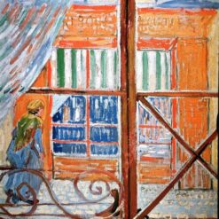 Van Gogh’s A Pork-Butcher's Shop Seen from a Window 1888 Replica – Hand-Painted Oil Art from Dafen Village Studio