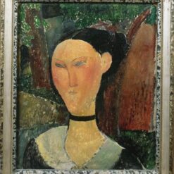Buy Amedeo Modigliani’s "A Woman with Velvet Ribbon" 1915 - Premium Oil Painting Reproduction | Custom Handcrafted Canvas Art