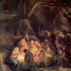 Rembrandt 'Adoration of the Shepherds' 1646 – A Powerful Depiction of Faith and Reverence at the Nativity