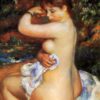 Authentic Reproduction of Renoir’s "After the Bath" – Custom Oil Painting Inspired by the 1888 Impressionist Work | Dafen Village