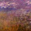 Hand-Painted Agapanthus by Claude Monet - 1920 Floral Center Panel, Perfect for Art Collectors and Home Decoration, Dafen Village Studio