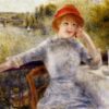 Custom Oil Painting Reproduction of Pierre-Auguste Renoir’s "Alphonsine Fournaise on the Isle of Chatou" 1879 – High-Quality Canvas Art | Dafen Village