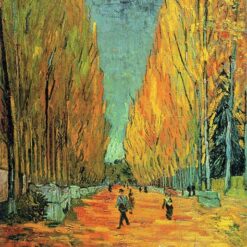 Van Gogh’s Alychamps Replica – Beautiful 1888 Oil Painting for Home Decor by Dafen Village Studio