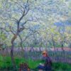Claude Monet's An Orchard in Spring (1886) – High-Quality Reproduction Oil Painting, Fine Art for Home Decor
