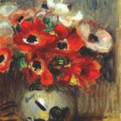 Custom Oil Painting Reproduction of Pierre-Auguste Renoir’s "Anemones" 1905 – Impressionist Canvas Art | Dafen Village