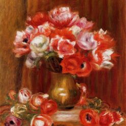 Authentic Reproduction of Renoir’s "Anemones" – Custom Impressionist Oil Painting Inspired by the 1909 Artwork | Dafen Village