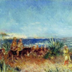 ustom Oil Painting Reproduction of Pierre-Auguste Renoir’s "Arabs by the Sea" – Coastal Art Canvas | Dafen Village