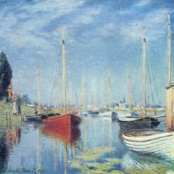 Yachts at Argenteuil (1875) by Claude Monet – Handcrafted Oil Painting Reproduction, Dafen Village Masterpiece