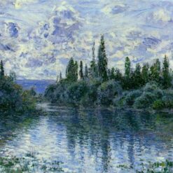 Claude Monet Arm of the Seine near Vetheuil (1878) – Fine Art Oil Painting, Handcrafted in Dafen Village, Ideal for Luxury Decor