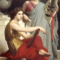 Reproduction of Bouguereau’s "Art and Literature" | High-Quality Hand-painted Oil Art for Sale