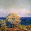Claude Monet's At Cap d'Antibes, Mistral Wind Reproduction - 1888 Impressionist Seascape Painting