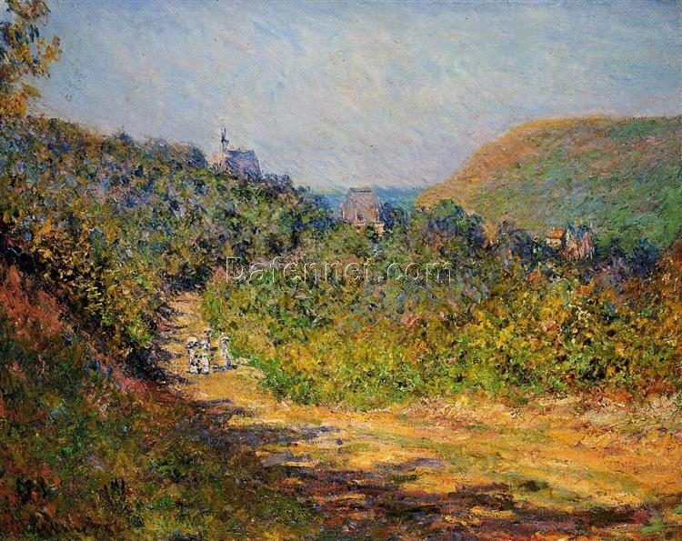 At Les Petit-Dalles by Claude Monet – Beautiful Impressionist Oil Painting Reproduction from Dafen Village Studio