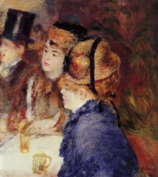 Authentic Reproduction of Renoir’s “At the Cafe” – Custom Oil Painting of the 1877 Parisian Social Life | Dafen Village