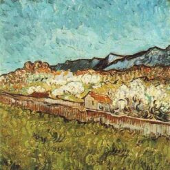 Classic Van Gogh At the Foot of the Mountains Replica – Authentic 1889 Mountain Landscape by Dafen Village Studio