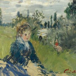 At the Meadow, Vetheuil by Claude Monet - Classic 1888 Impressionist Oil Painting for Art Collectors