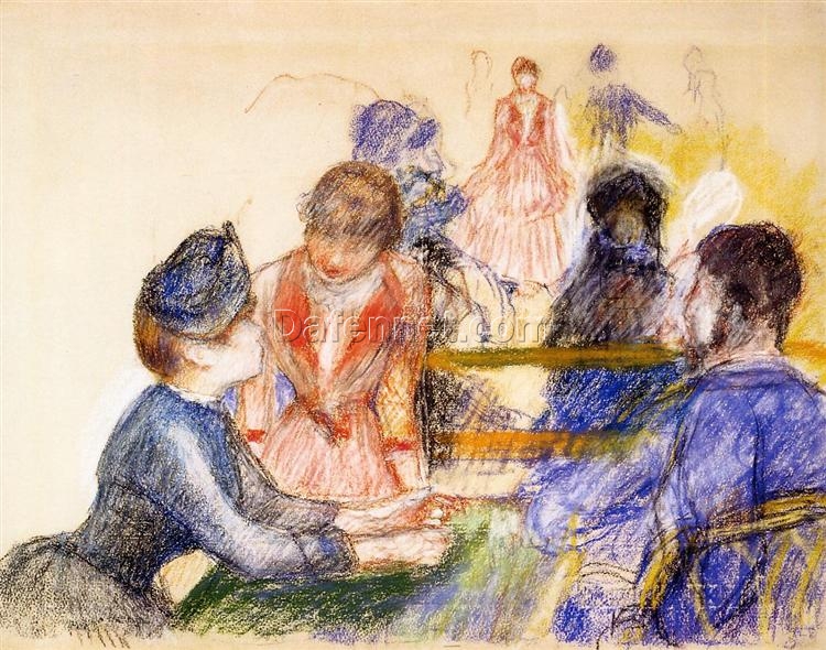 Reproduction of Pierre-Auguste Renoir’s “At the Moulin de la Galette” c.1875 – Hand-Painted Impressionist Art on Canvas | Dafen Village