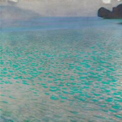 Gustav Klimt "Attersee" (1900) – Hand-Painted Oil Painting Reproduction of Idyllic Lake Landscape