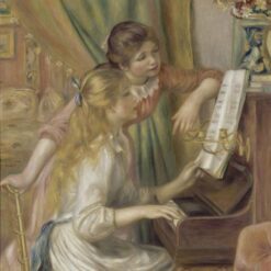 Pierre-Auguste Renoir "Young Girls at the Piano" 1892 – Handcrafted Oil Painting Reproduction of French Girls Playing Music
