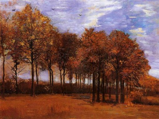 High-Quality Reproduction of Van Gogh’s Autumn Landscape – Classic 1885 Fall Artwork from Dafen Village Studio