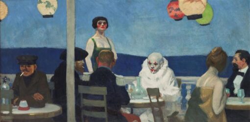 Soir Bleu” by Edward Hopper – 1914 Oil Painting Reproduction | Beautiful Hand-Painted Canvas Artwork for Art Collectors