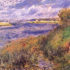 Buy "Banks of the Seine at Champrosay" by Pierre-Auguste Renoir – Beautiful River Landscape Reproduction on Canvas | Dafen Village