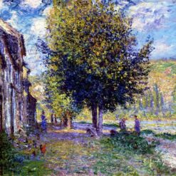 Hand-Painted Banks of the Seine at Lavacourt Oil Painting by Claude Monet - 1878 Replica, Dafen Village Studio