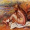 Buy Renoir’s "Bather Seated by the Sea" – High-Quality Oil Painting Reproduction | Custom Canvas Art from Dafen Village
